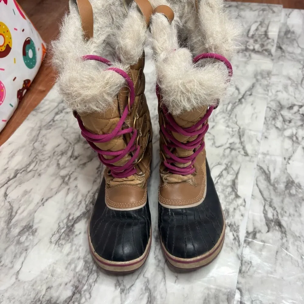 Sorel Women's Joan of Arctic Snow Boots Tan brown Size 9.5 tall